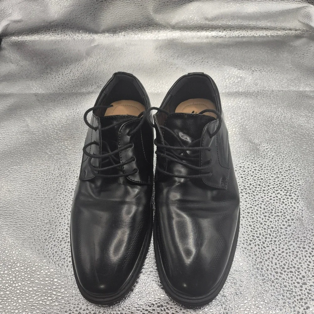 Restoration Charles Mens Black Lace Up Formal Dress Shoes 4M 702546